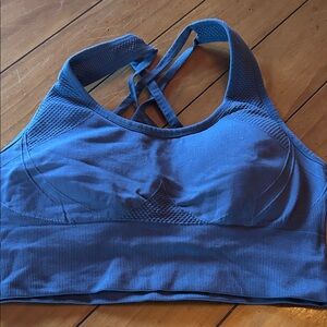 Velocity Blue Strappy Seamless Sports Bralette
